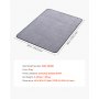 VEVOR Chair Mat, 915 x 1225 mm Office Chair Mat for Hard Floors, Floor Protector for Rolling Chairs, Corduroy Surface, Non-Slip & Easy to Clean, Smooth Glide Under Desk Rug for Home Office (Grey)