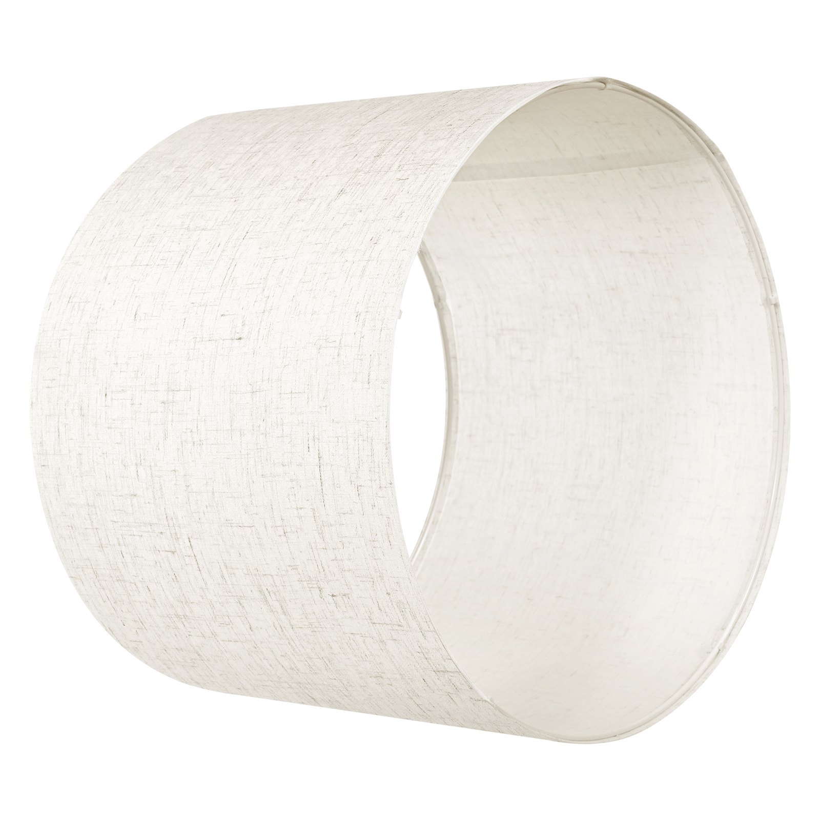 VEVOR Paralume a Tamburo 330 x 330 x 250 mm Dimensioni Medio, Paralume di Ricambio per Lampade da Tavolo, Lampade da Terra Lampadina a Sospensione, Copri Lampadine 1 Pezzo, Lino Chiaro