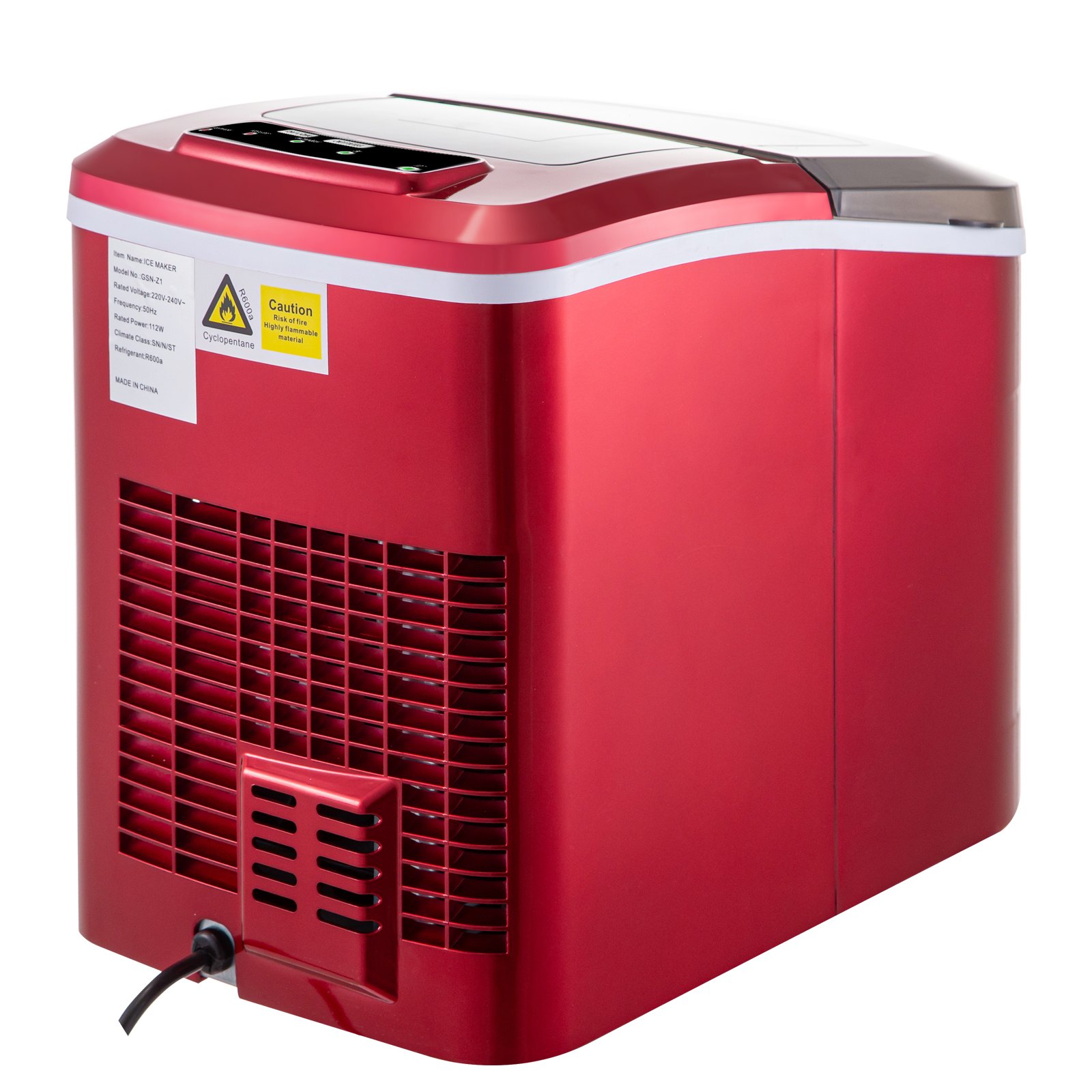 Macchina Per Ghiaccio 12kg/24h Fabbricatore Di Ghiaccio Cubetti