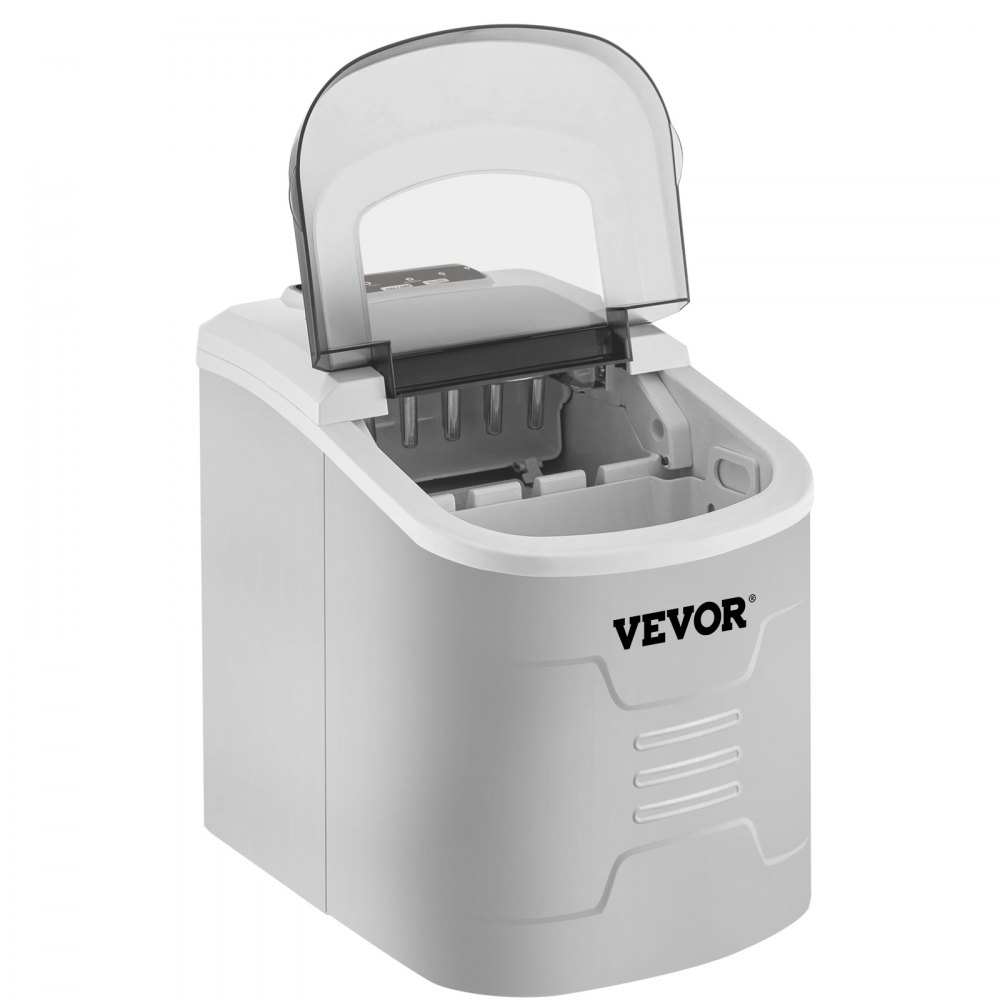 VEVOR Macchina per Ghiaccio Professionale, 12 kg per 24 Ore Ice Maker Commerciale, 112 W Macchina per Ghiaccio Contro Soffitto Cubetti per Cucina Bar Casa, 32,5 x 22 x 30,5 cm Fabbricatore di Ghiaccio
