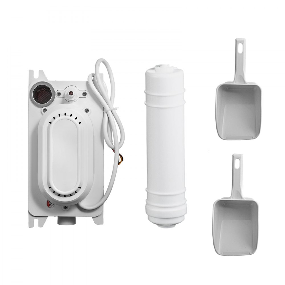 VEVOR Ghiacciaia Macchina Elettrica per Cubetti di Ghiaccio Commerciale Produttività 50kg/24h fabbricatore di ghiaccio con Schermo