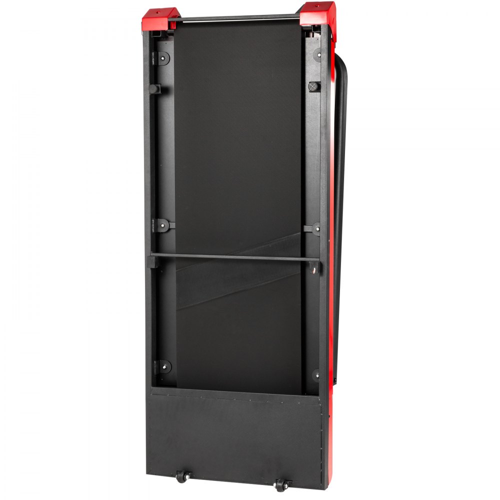 VEVOR Tapis Roulant da Scrivania a Correre Camminare 500W Rosso Nero, Tapis Roulant sotto Piano con Telecomando e Corrimano, Macchina da Passeggio Cintura da Piedi 1120x360x1,4mm per Casa e Ufficio