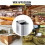 Macchina Per Ghiaccio 12kg Per 24 Ore Ice Maker Acciaio Inossidabile 220v
