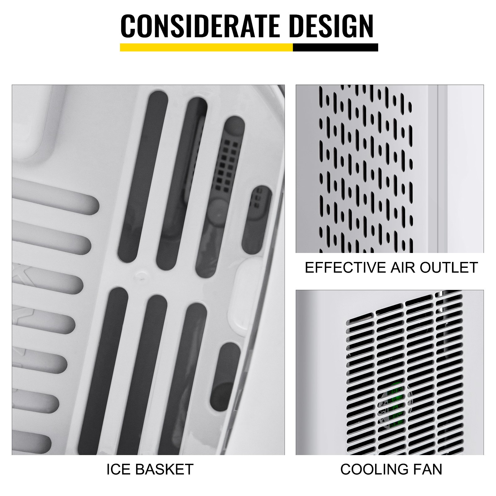 Macchina Per Ghiaccio 12kg Per 24 Ore Ice Maker Acciaio Inossidabile 220v