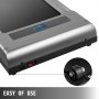 VEVOR Tapis Roulant da Scrivania a Correre Camminare 500W in Argento, Tapis Roulant Sotto Piano con Telecomando e Corrimano, Macchina da Passeggio Cintura da Piedi 1120x360x1,4mm per Casa e Ufficio
