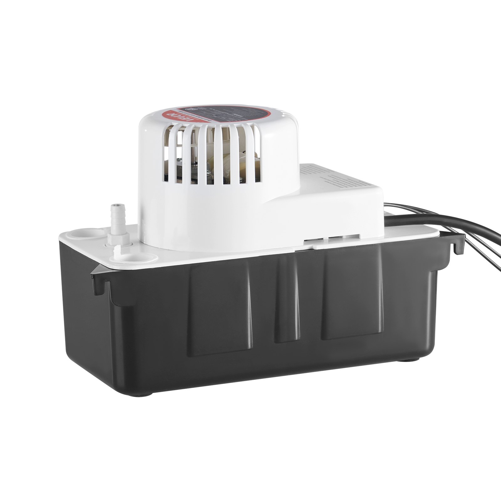 VEVOR Condensate Extraction Pump 1/50 HP 1.89 L Tank, Automatic AC Condensate Pump with Float Switch and 6 m Hose for Air Conditioners, Dehumidifiers, Ice Makers - Water Drain, Black