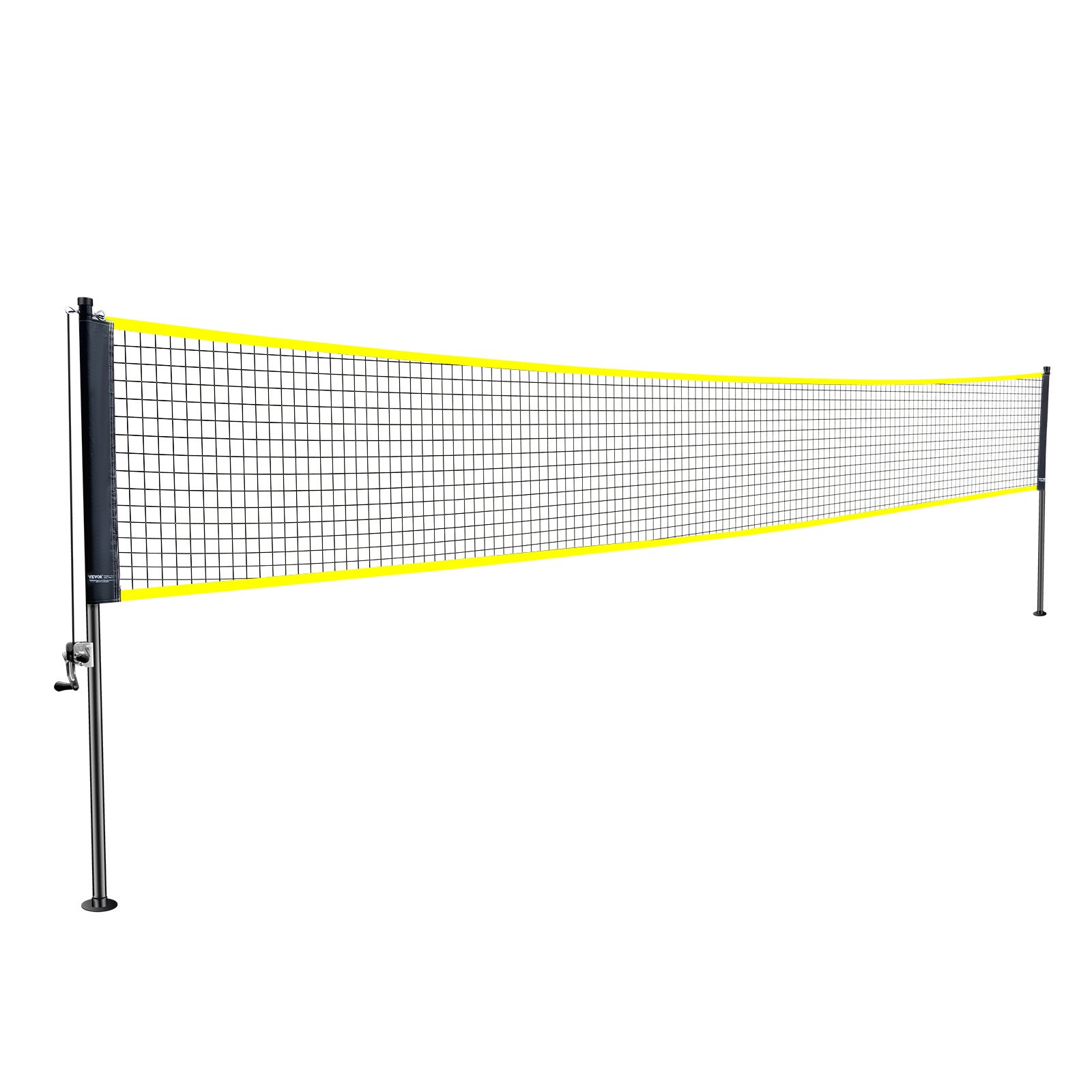 VEVOR Set Rete da Badminton all'Aperto, Set di Attrezzatura da Badminton Portatile, Rete da Badminton con Pali, Borsa per il Trasporto, 4 Racchette in Ferro e 3 Volani in Nylon