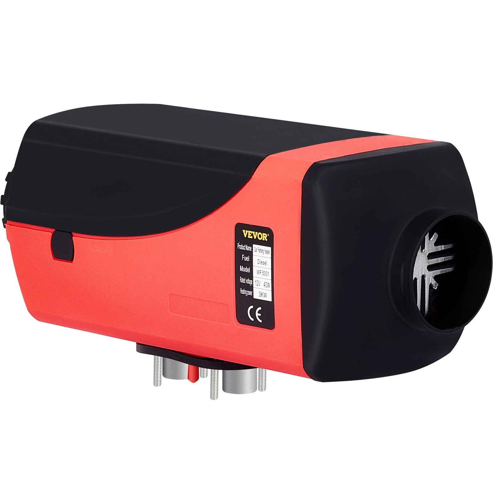 VEVOR Carburante Gasolio 3KW 12V Diesel Riscaldatore d'aria Manopola Interruttore Silencer Set Serbatoio in Lega di Alluminio per Automobili Autobus