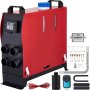 VEVOR Riscaldamento da Parcheggio Diesel, 5KW 12V Riscaldatore ad Aria Diesel Integrata con 4 Uscita d'Aria, Riscaldatore di Parcheggio con LCD e Telecomando, Kit Completo di Riscaldatore Diesel 12V