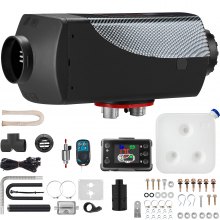 VEVOR Riscaldatore ad Aria Diesel da Parcheggio Riscaldatore per Auto 12V 5-8KW a Carburante con Interruttore LCD con Telecomando e Kit di Accessori per Camion Roulotte Camper Autobus