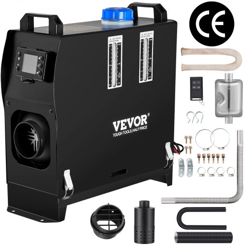 VEVOR Carburante Gasolio Riscaldatore ad Aria Diesel 12V Riscaldatore di Parcheggio Riscaldatore per Camion Auto Barca 8KW Monoforo Interruttore