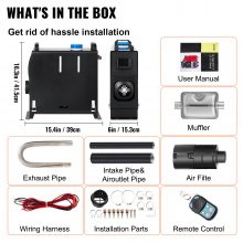 VEVOR Carburante Gasolio Diesel Riscaldatore ad Aria Diesel 8KW 12V Riscaldamento da Parcheggio Aria Diesel all in One con Uscita d'aria Singola Kit