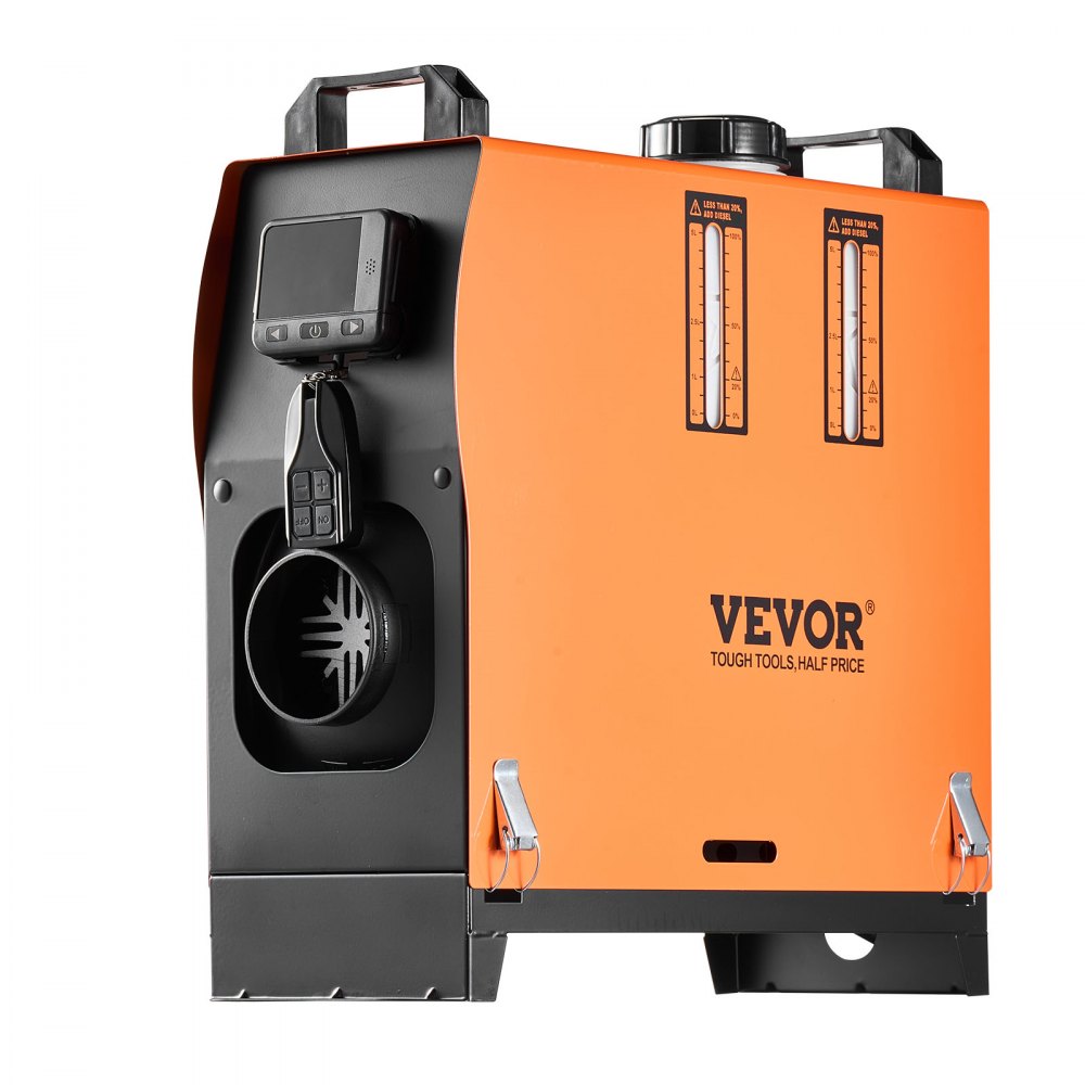 VEVOR Riscaldatore d'Aria Diesel, 12-24V 5-8KW, Riscaldamento Rapido con Telecomando e Display Digitale Colorato, Serbatoio del Carburante da 5 L, Silenzioso, Annuncio Vocale, per Camper, Camion