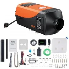 VEVOR Riscaldatore d'Aria Diesel per Auto Camper Camion RV 12 V 5 KW Temperatura Regolabile 8℃ -36℃ Controllo Remoto, Riscaldatore da Parcheggio per Auto Consumo di Carburante 0,16-0,52L/h BTU 15-20m²