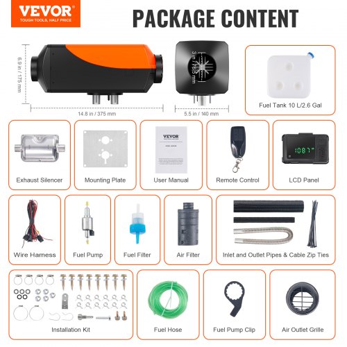 Riscaldatore Diesel 12V Da 5KW Con Telecomando - Per Camion, Barche, Auto E Camper - Foto 11