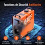 VEVOR Riscaldatore d'Aria Diesel Portatile All-in-One 12V 5kW 0,16-0,52 L/h per Auto Camion Camper, Riscaldatore d'Aria Diesel da Parcheggio 8℃-36 ℃ Regolabile 15-20 m² Telecomando LCD Serbatoio 5L