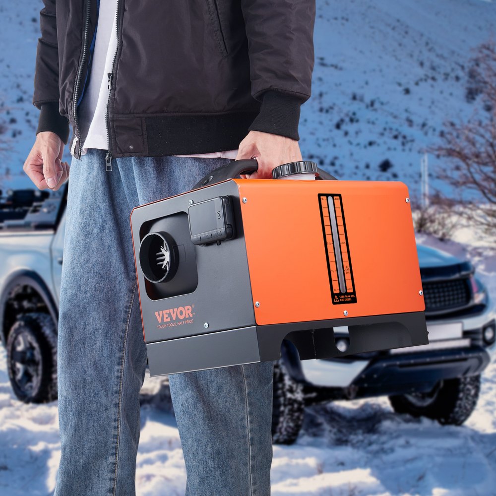 VEVOR Air Diesel Heater, 12V 8kW, Air Diesel Heater, 0.16-0.62 L/hr. Car Diesel Heater with LCD Display, Remote Control & Bluetooth App Control