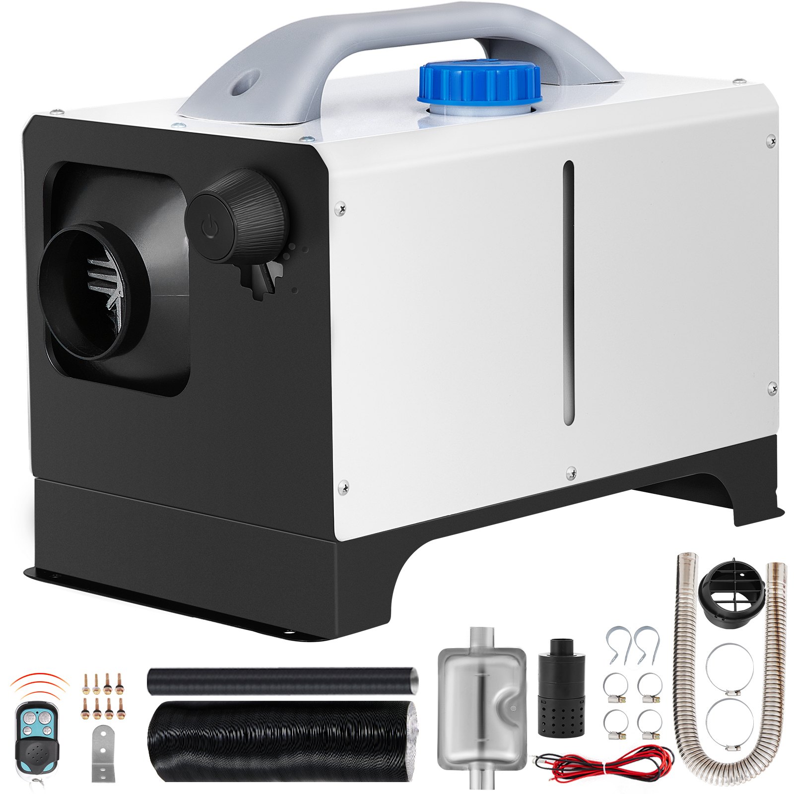 VEVOR Carburante Gasolio Riscaldatore ad Aria Diesel 12V 8KW Riscaldamento da Parcheggio Aria Diesel Integrata Uscita d'aria Singola con Interruttore