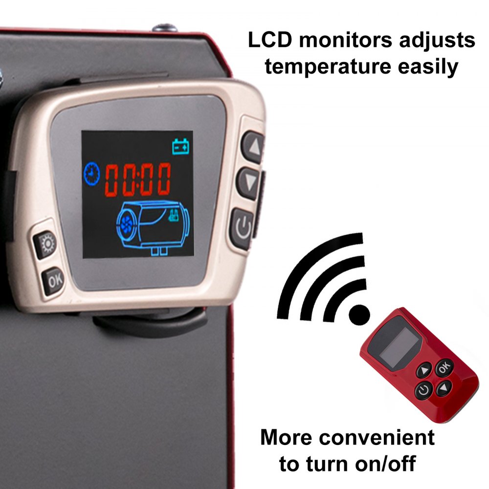 Vevor Riscaldamento Da Parcheggio Aria Diesel Per Camion 2kw Con Lcd Telecomando