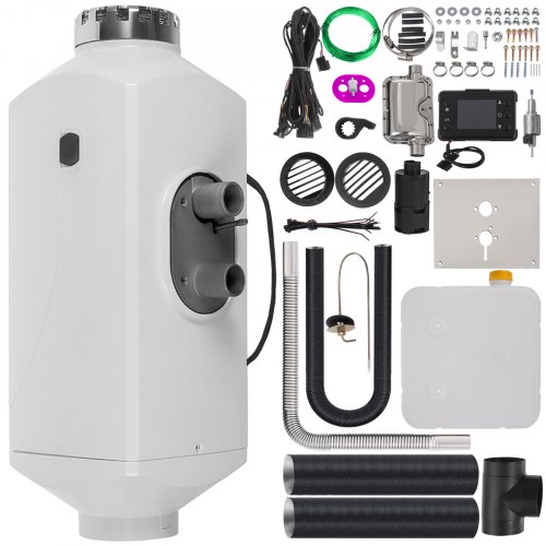 12v 5000w Diesel Air Heater Tank Riscaldatore Parcheggio 5kw 2 Tubi Barca Auto