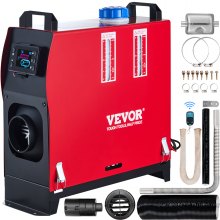 VEVOR Riscaldatore Diesel 12V Riscaldatore Aria Diesel per Auto da Parcheggio 8kW a Carburante con Telecomando e Monitor Termostato LCD per Auto, Camion, Camper, Barche Autobus