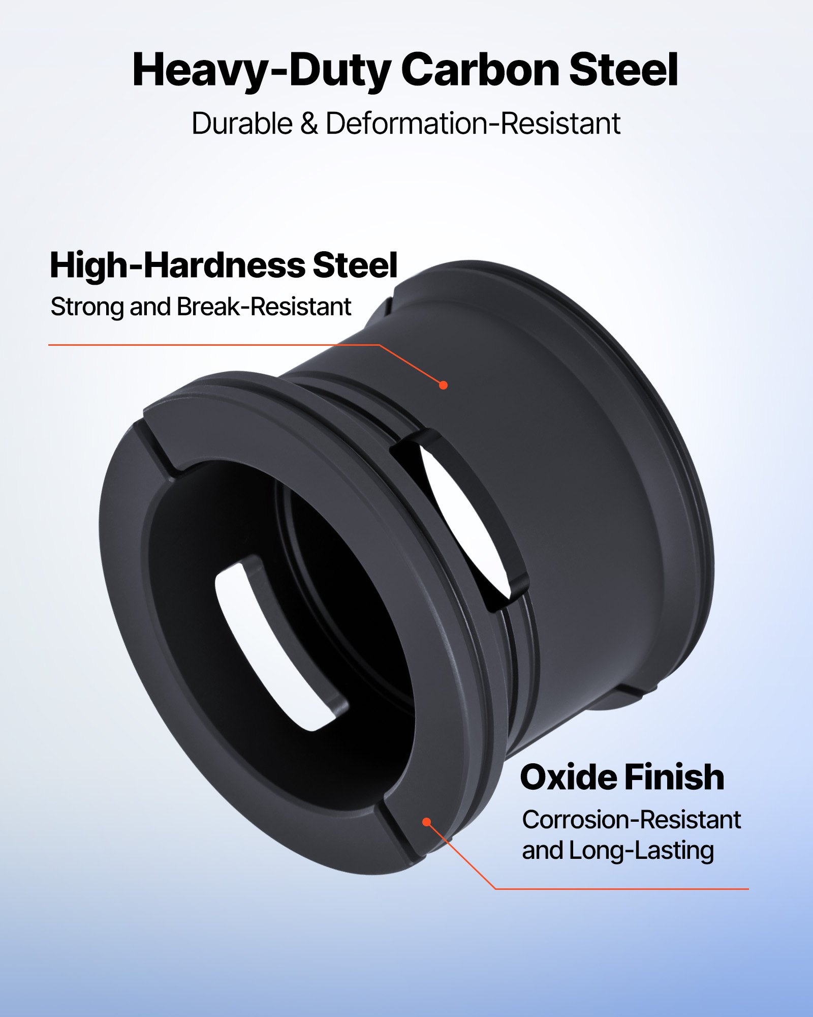 VEVOR Kit Pressa per Cuscinetti, 14 Pezzi, per Guarnizioni dei Cuscinetti con Boccole e Adattatori, per l'Installazione e la Rimozione delle Guarnizioni in Acciaio al Carbonio con Custodia