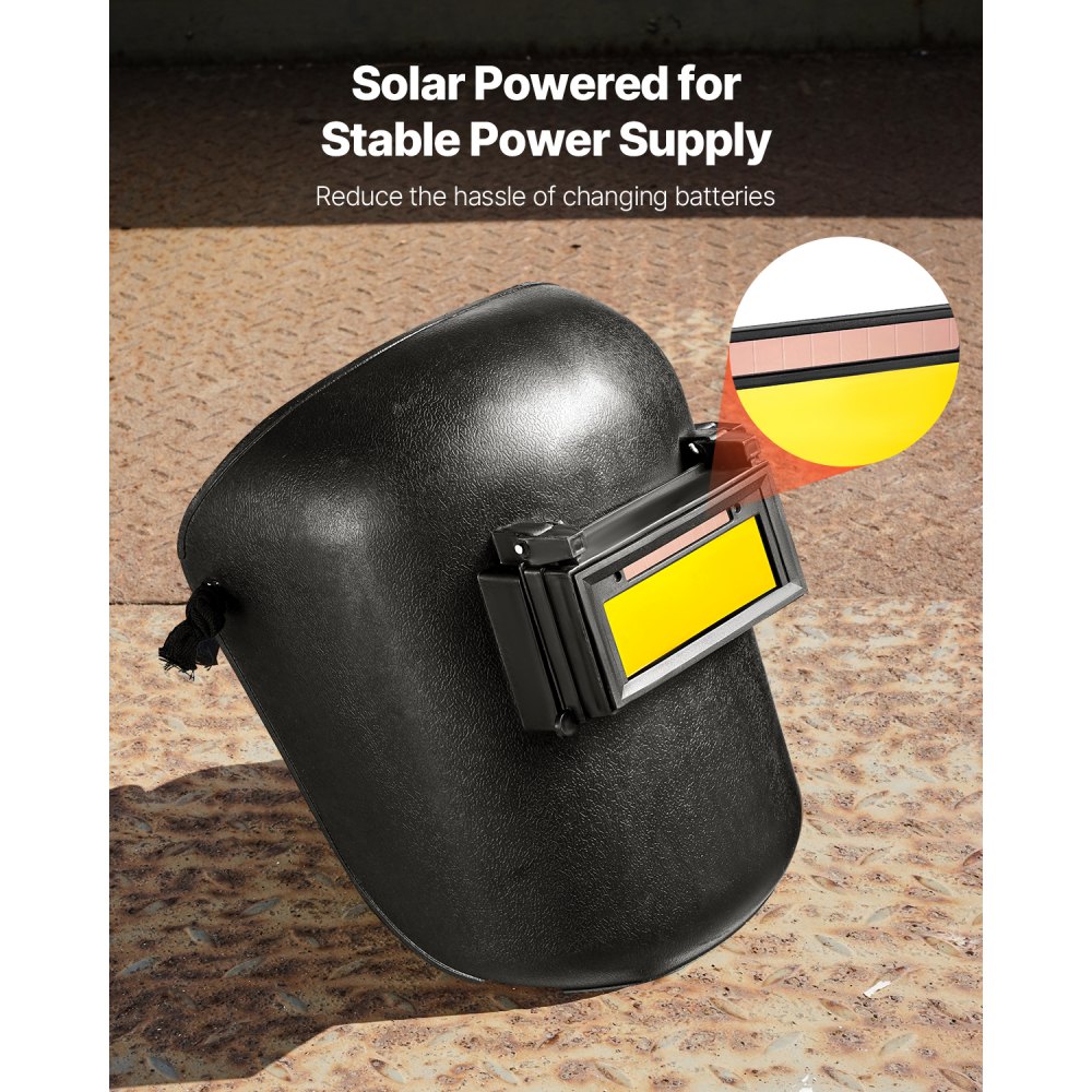 VEVOR Lente per Saldatura Autoscurante 108 x 51 mm, Regolabile Lente per Saldatura a Colori Reali con Tonalità 9 e Doppi Sensori ad Arco, per Maggior Parte dei Caschi per TIG, MIG, MMA, ARC