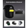 VEVOR Lente per Saldatura Autoscurante 108 x 51 mm, Regolabile Lente per Saldatura a Colori Reali con Tonalità 10 e Doppi Sensori ad Arco, per Maggior Parte dei Caschi per TIG, MIG, MMA, ARC