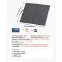 VEVOR Pannello Solare Pieghevole da 100 W con Telaio, Pannello Fotovoltaico Monocristallino Portatile Tipo N da 16 BB, Caricabatterie Solare IP67 Impermeabile con Controller PWM da 30 A Uscita MC4
