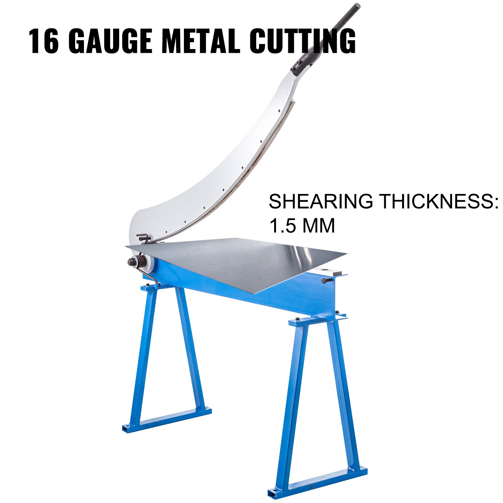 Vevor Cesoia A Leva 1300mm Cesoia A Ghigliottina Per Lamiera Cesoia A Leva Blu