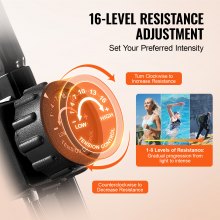VEVOR Cyclette Pieghevole, Cyclette Pieghevole da Fitness, Cyclette con Resistenza Magnetica Regolabile, Cyclette Verticale da Interno per Allenamento Interno, Comodo Cuscino del Sedile, Monitor LCD