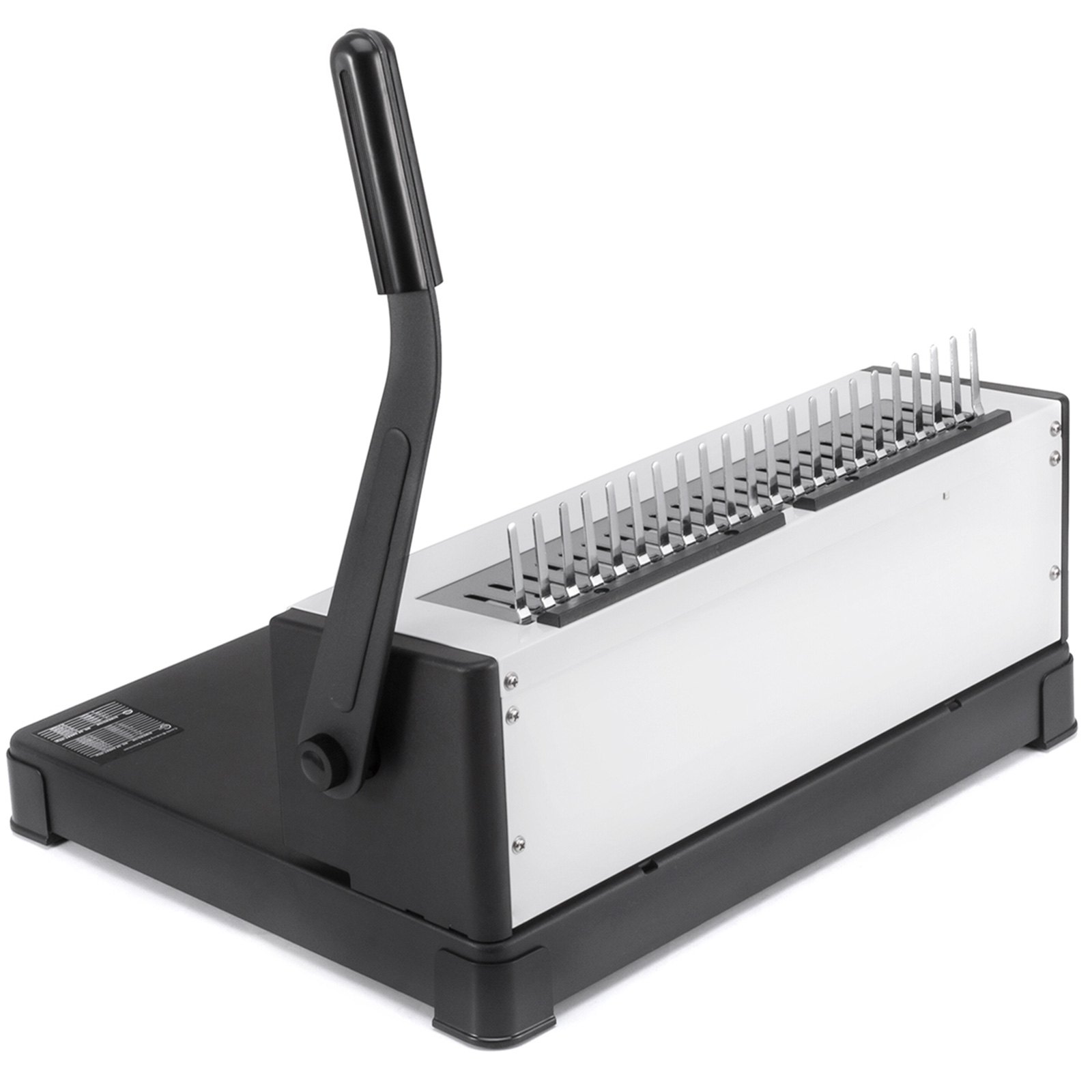 VEVOR Cucitrice Macchina per Rilegatura a Pettine Macchina Rilegatrice per Perforatore a Bobina SD-220B a 21 Fori per Fogli A4 da 400 Fogli