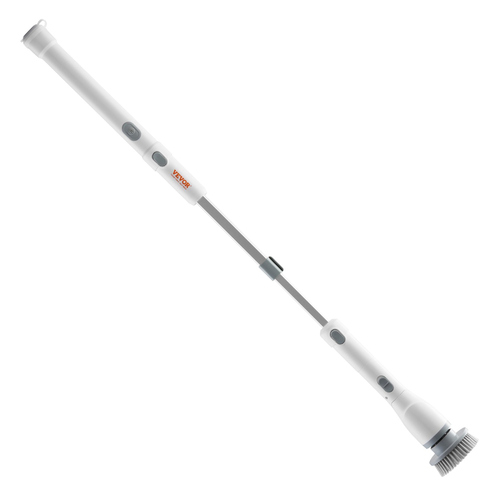 VEVOR Spazzola Rotante per Pulizia 2 Velocità 280 giri/min 380 giri/min Lunghezza Asta Regolabile 69cm-109cm per Pavimento Bagno Specchio Piastrelle, Spazzola Elettrica Ricaricabile Rotante 4 Testine