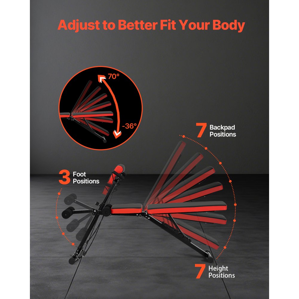 VEVOR Panca per Iperestensione della Schiena della Sedia Romana 300 kg