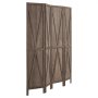VEVOR Divisorio per Ambienti in Legno 4 Pannelli Pieghevole con Motivo a X, per Separazione di Ambienti, Altezza 1702 mm, con Struttura Solida e Cerniere a 360°, Stile Rustico Completo di Ferramenta