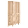 VEVOR Schermo Divisorio per Ambienti in Legno 4 Pannelli da 1520 mm Forato, Pieghevole, per Separamento Spazi e Decorazione Casa, Motivo a X, Cerniere a 360° a Due Vie, Design Rustico con Ferramenta