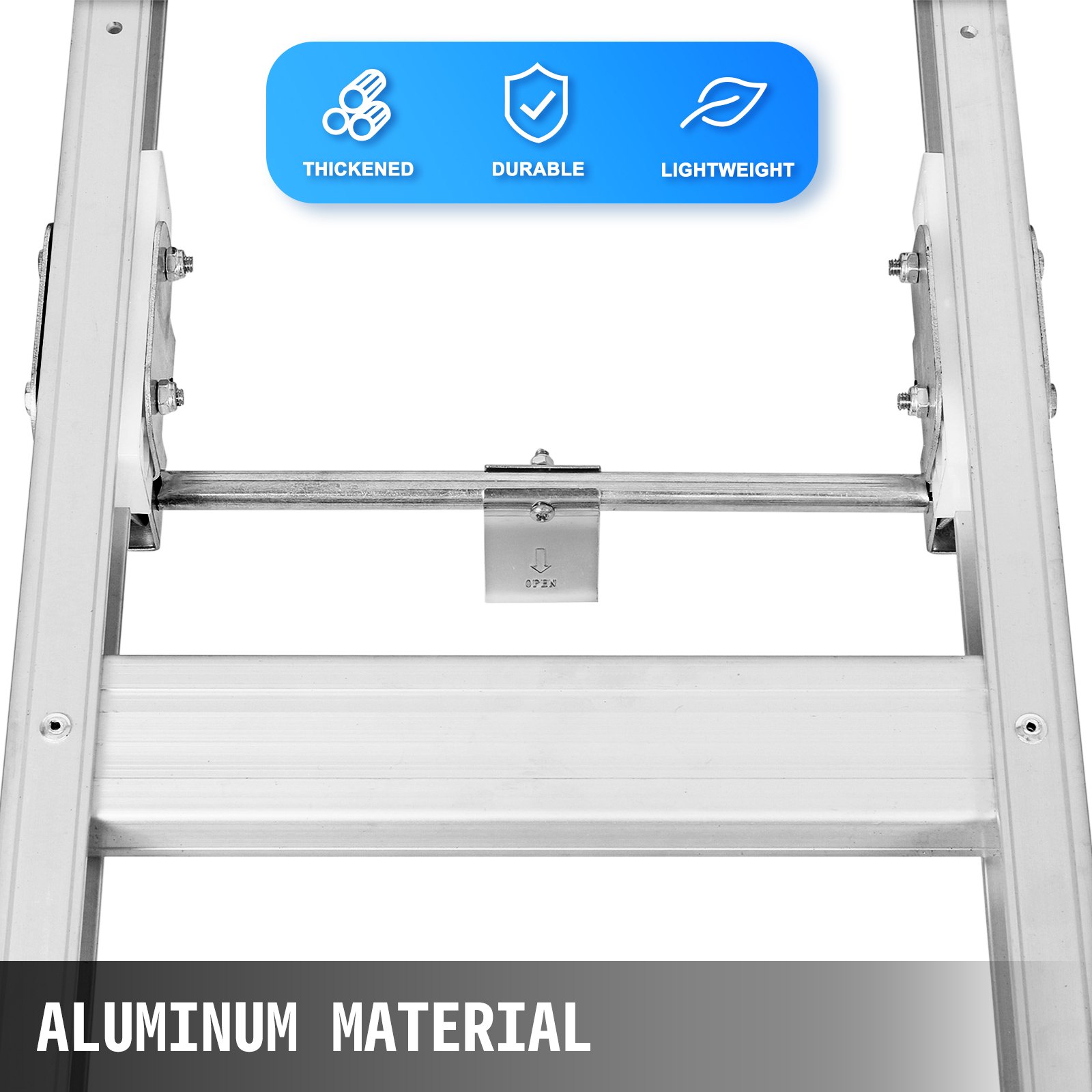 Carrello 2 In 1 Estensibile Portapacchi Pieghevole Capacità 350/250kg Alluminio