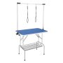 VEVOR Tavolo per Toelettatura per Animali Domestici, Tavolo per Toelettatura Bellezza per Cani Gatti, Tavolo Toelettatura Pieghevole per Toelettatura di Cani 2 Lacci 2 Bracci Portata max. da 149,7kg