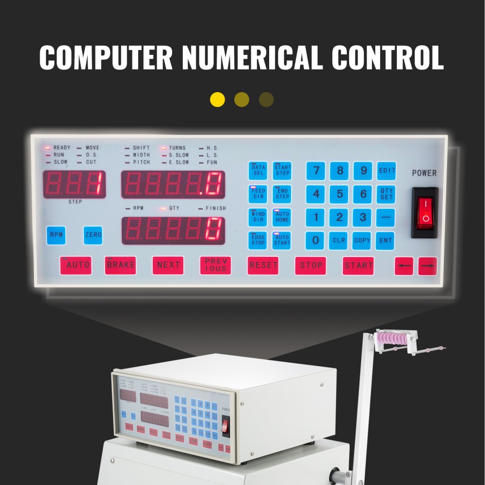 Nuovo Computer Cnc Bobina Avvolgitore Automatico Macchina 0.03-1.2mm .