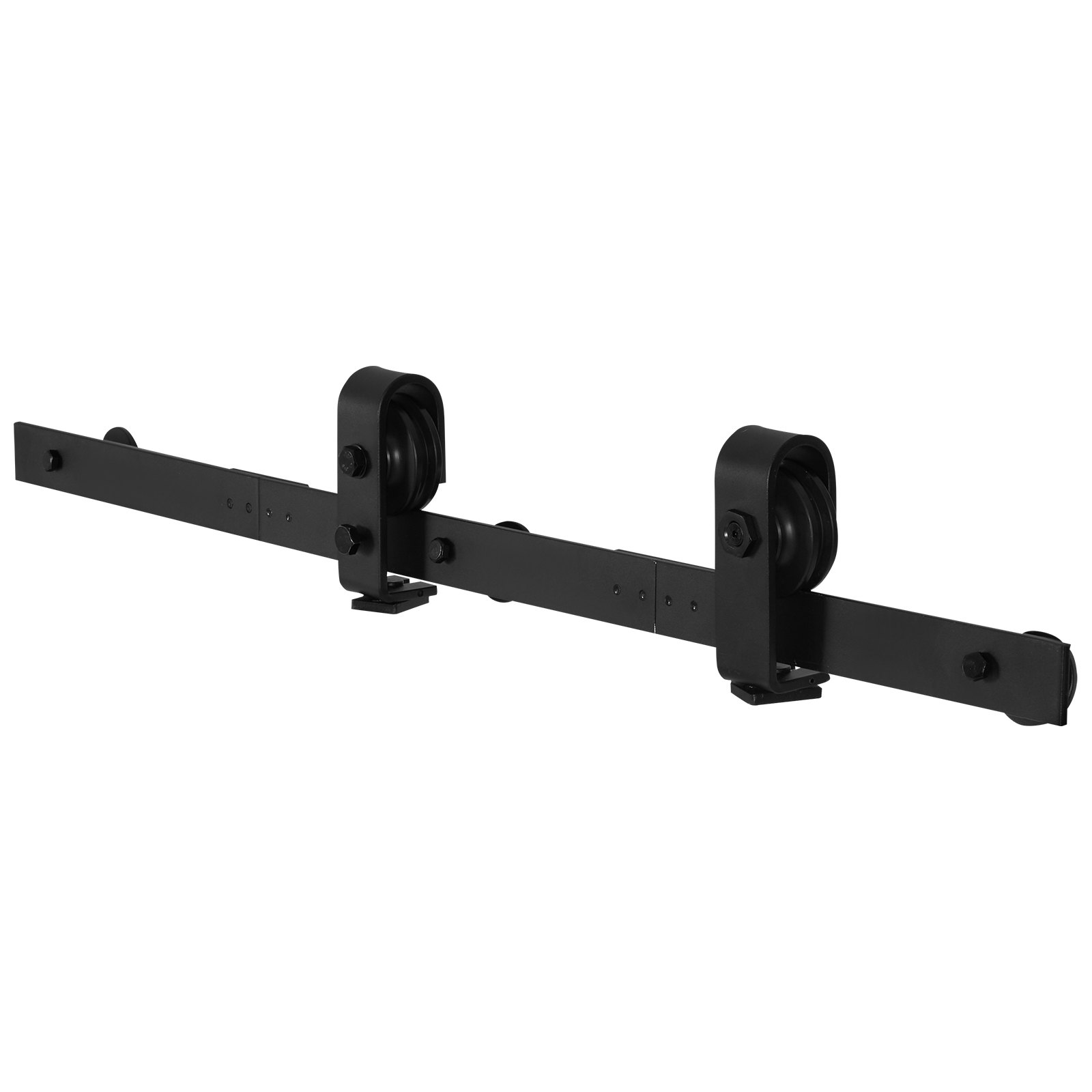 VEVOR Kit di Binari per Porte Scorrevoli Pieghevoli, Binari di Montaggio Superiore 914,4 mm, Scorrimento Fluido Silenzioso, Facile da Installare, per 2 Porte per Armadio, Dispensa, Lavanderia