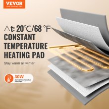 VEVOR Cuccia per Gatti Riscaldata 40-60℃ da Esterno con Cuscinetto Riscaldato