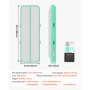 VEVOR Tappetino Gonfiabile per Ginnastica Yoga 3 m Colore Verde Menta Casa con Pompa Elettrica, Spessore 20 cm, Carico max 200kg, per Palestra Spiaggia Parco, Esercizio di Yoga Cheerleading Acrobazie