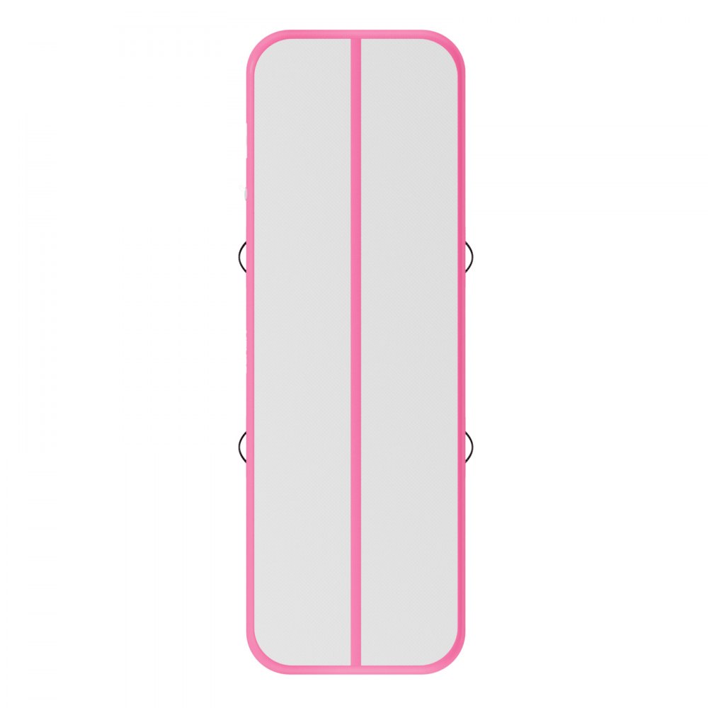 VEVOR Tappetino Gonfiabile Ginnastica Salto 3m Colore Rosa Casa Palestra con Pompa Elettrica, Spessore 10 cm, Carico max 200 kg, Allenamento da Spiaggia Parco, Esercizio per Cheerleading Acrobazie