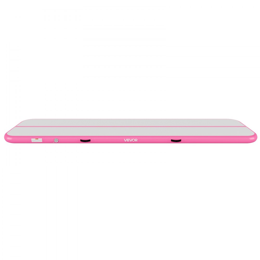VEVOR Tappetino Gonfiabile per Ginnastica Yoga 4m Colore Rosa Casa Palestra con Pompa Elettrica, Spessore 10 cm, Carico max 200 kg, Allenamento da Spiaggia Parco, Esercizio per Cheerleading Acrobazie
