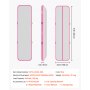 VEVOR Tappetino Gonfiabile per Ginnastica Yoga 4m Colore Rosa Casa Palestra con Pompa Elettrica, Spessore 10 cm, Carico max 200 kg, Allenamento da Spiaggia Parco, Esercizio per Cheerleading Acrobazie