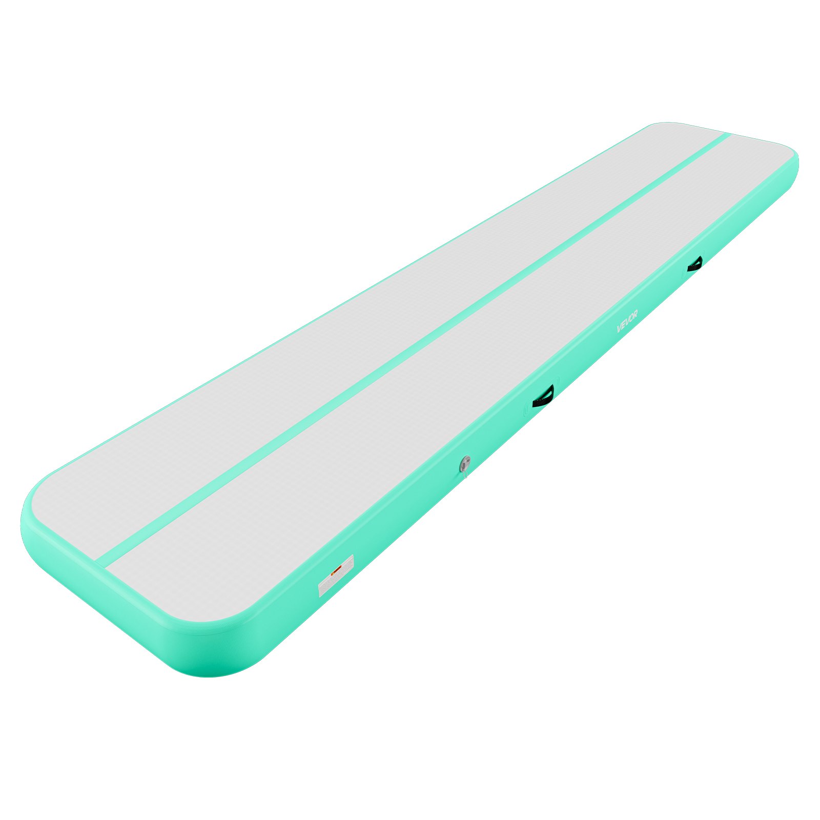 VEVOR Tappetino Gonfiabile Ginnastica Salto Danza 5 m Colore Verde Menta con Pompa Elettrica, Spessore 20 cm, Carico max 200kg, per Palestra Spiaggia Parco, Esercizio di Yoga Cheerleading Acrobazie