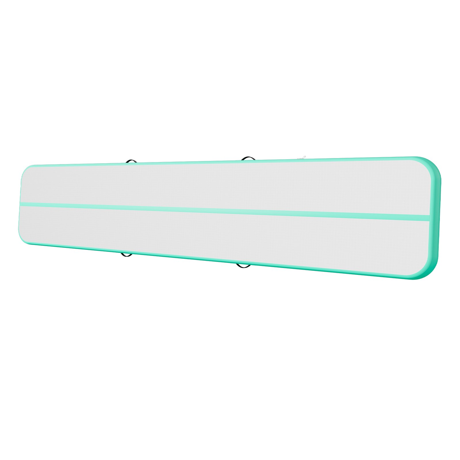 VEVOR Tappetino Gonfiabile Ginnastica Salto Danza 5 m Colore Verde Menta con Pompa Elettrica, Spessore 20 cm, Carico max 200kg, per Palestra Spiaggia Parco, Esercizio di Yoga Cheerleading Acrobazie