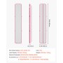 VEVOR Tappetino Gonfiabile Ginnastica Salto 6 m Colore Rosa Casa Palestra con Pompa Elettrica, Spessore 10 cm, Carico max 200 kg, Allenamento da Spiaggia Parco, Esercizio per Cheerleading Acrobazie