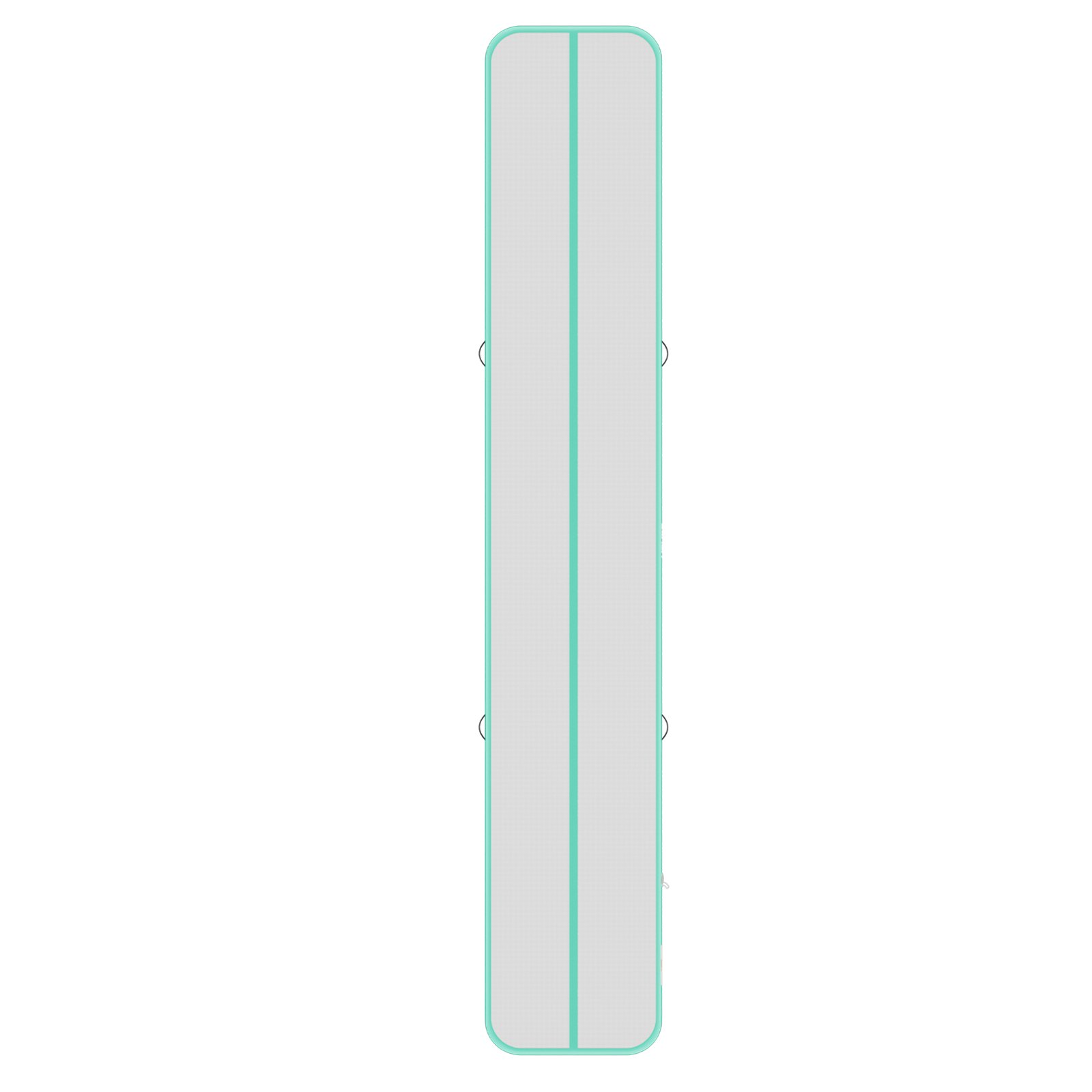 VEVOR Tappetino Gonfiabile Ginnastica Salto Danza 6 m Colore Verde Menta con Pompa Elettrica, Spessore 10 cm, Carico max 200kg, per Palestra Spiaggia Parco, Esercizio di Yoga Cheerleading Acrobazie