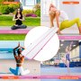 VEVOR Gymnastics Air Mat, Inflatable Gymnastics Tumbling Mat, Tumbling Track with Electric Pump, 598 x 101 x 10 cm Training Mats for Home Use/Gym/Yoga/Cheerleading, Pink